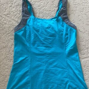 Lululemon Blue  and Gray Sleeveless Pickleball Sports Top size 6